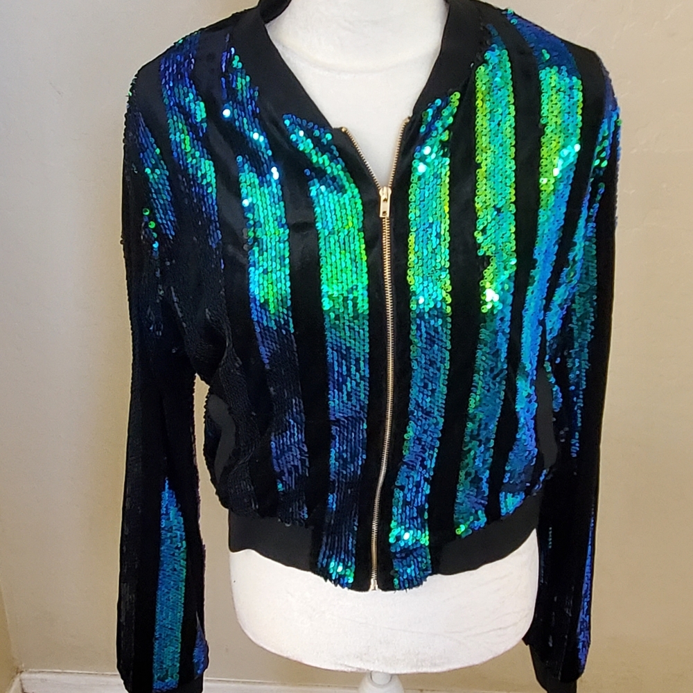 Sequin Revival Bomber